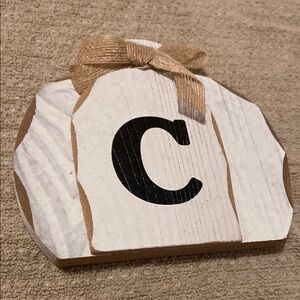 Rustic White Pumpkin Decor with Bow